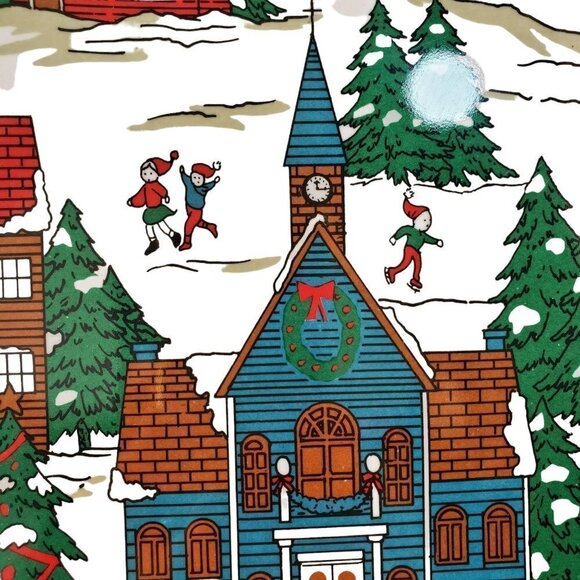 Taipro Melamine Christmas Serving Plate Platter 14.5 Inch Diameter Centerpiece - Picture 3 of 7